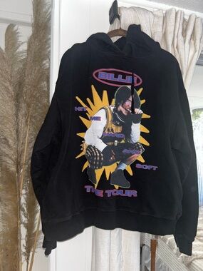 Billie Eilish Black Graphic Tour Hoodie